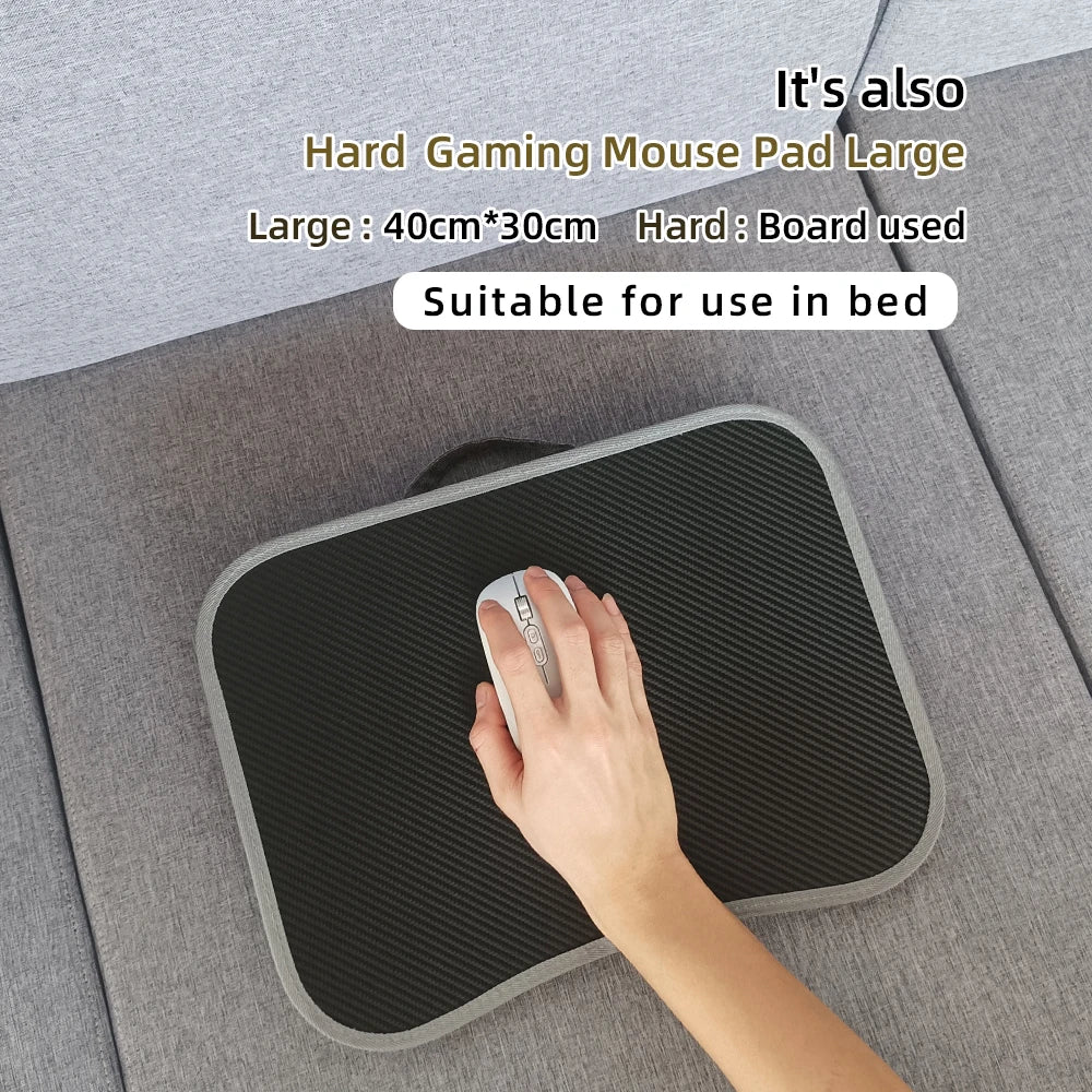 Portable Laptop Desk with Cushion Base - Wooden Lap Table for Bed, Couch & Travel - Built-in Mouse Pad & Storage - 42.5cm Bamboo Computer Tray for Students, Remote Workers & Digital Nomads - Nova Electronics