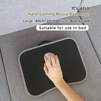 Portable Laptop Desk with Cushion Base - Wooden Lap Table for Bed, Couch & Travel - Built-in Mouse Pad & Storage - 42.5cm Bamboo Computer Tray for Students, Remote Workers & Digital Nomads - Nova Electronics
