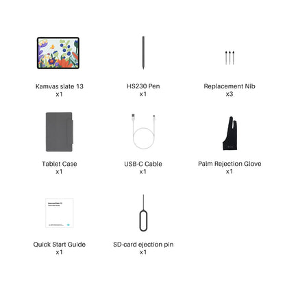 Huion Tablet Kamvas Slate 10/11/13 Android 14 Note Pad Portable Graphics Tablet 10-13 Inch, Bluetooth WIFI Wireless Connection - Nova Electronics