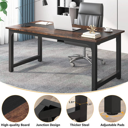 Tribesigns Large Office Desk Computer Table Study Writing Desk Workstation for Home Office Modern Computer Desk - Nova Electronics