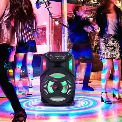 Loud Portable Bluetooth Party Speaker with 12" Subwoofer, RGB Lights & Karaoke Mic – Rechargeable Sound System for Outdoor Events, DJ Sessions, and Home Gatherings - Nova Electronics