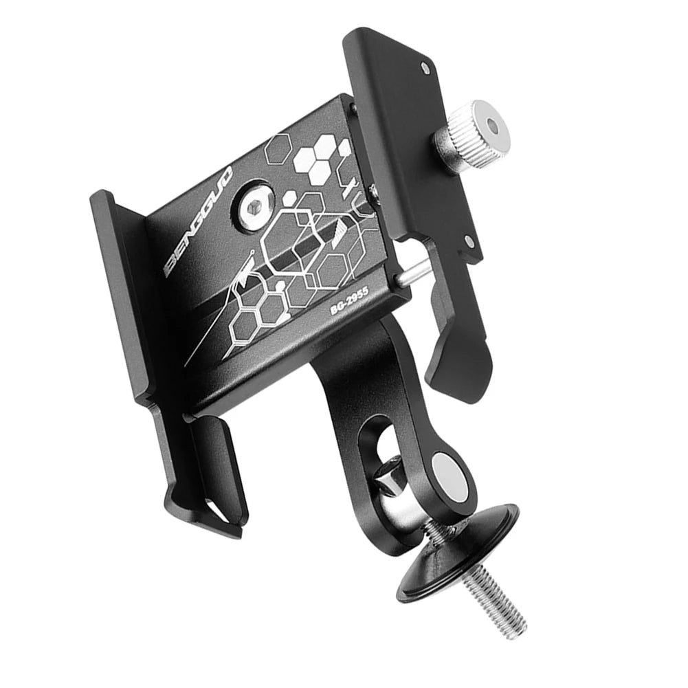 Aluminum Bike Phone Holder Shockproof Motorcycle Phone Mount Adjustable Universal Bottom Support Design for Bicycle Phone Mount - Nova Electronics