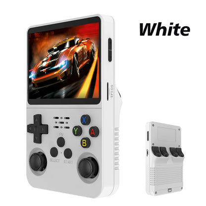 Handheld Game Console 3.5" Screen 15000+ Retro Games PSP PS1 N64 Portable Gaming Device 3000mAh Battery ArkOS System 640x480 Display Rechargeable Emulator Player for Kids Adults Gamers Travel Entertainment