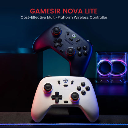 GameSir Nova Lite Wireless Controller with Hall Effect Sticks – Tri-Mode Bluetooth Gamepad for Nintendo Switch, Android, iOS, PC & Steam – Anti-Drift Design, Turbo Function, 2.4G & USB-C - Nova Electronics