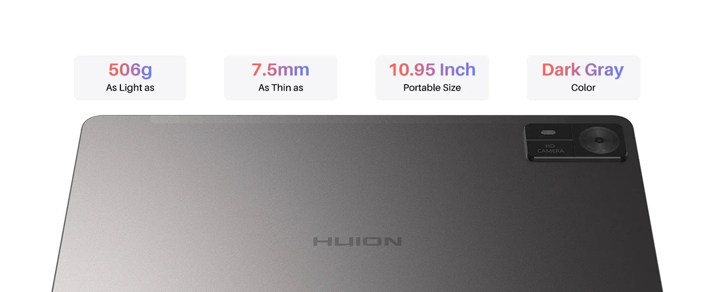 Huion Tablet Kamvas Slate 10/11/13 Android 14 Note Pad Portable Graphics Tablet 10-13 Inch, Bluetooth WIFI Wireless Connection - Nova Electronics