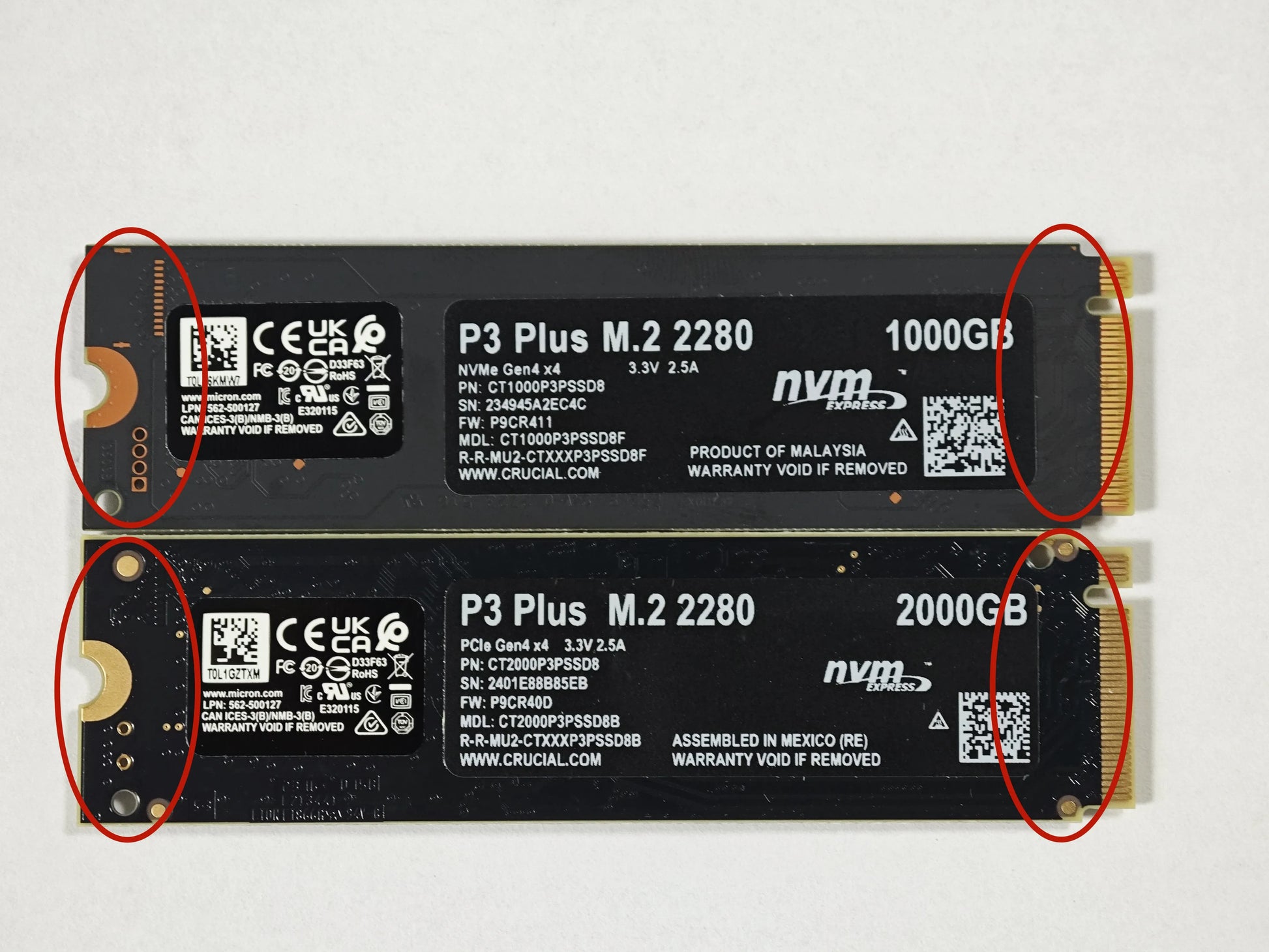 Crucial P3 Plus PCIe Gen4x4 3D NAND NVMe M.2 SSD 500GB 1TB 2TB（OEM package）&Crucial P310 1TB PCIe Gen4 nvme SSD,up to 7100 MB/s - Nova Electronics
