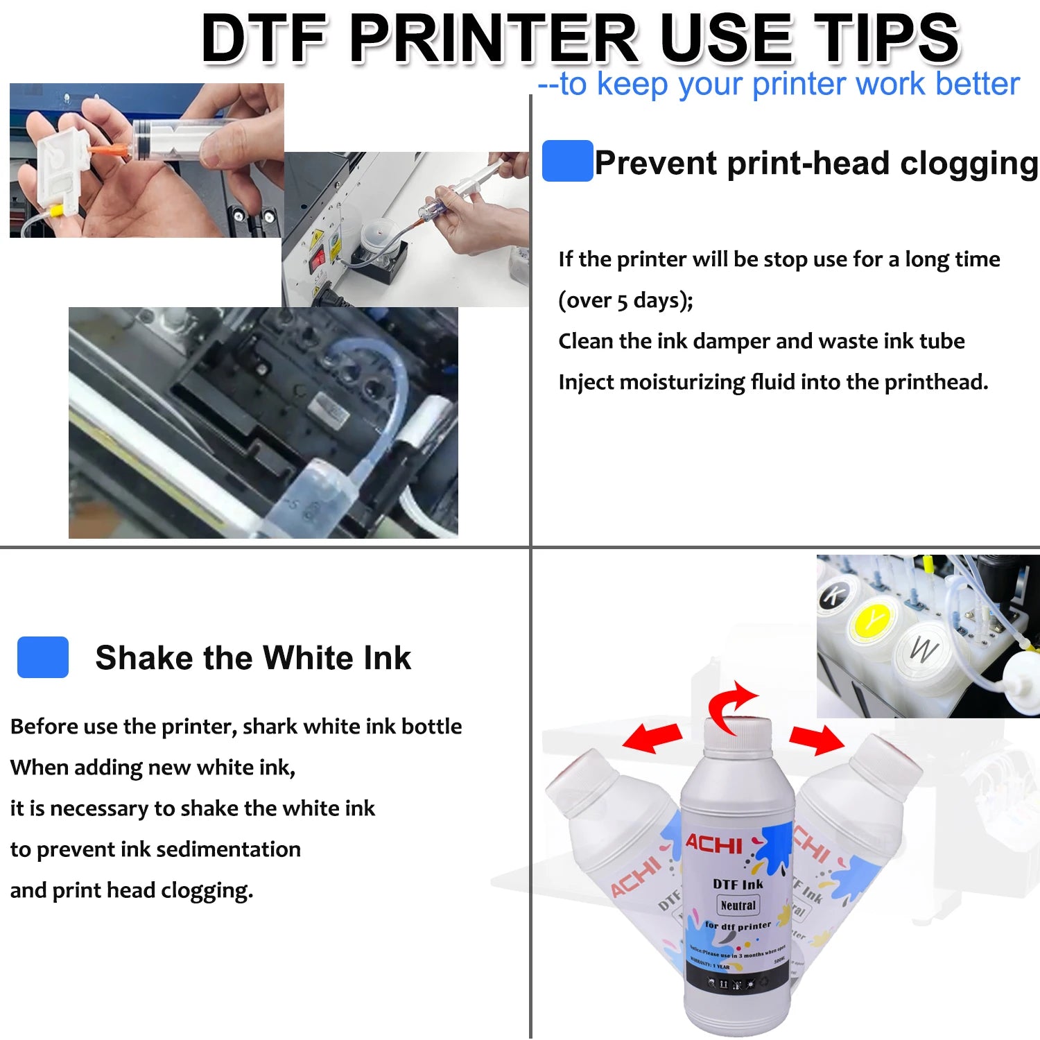 ACHI A3 DTF Printer R1390 A3 T-shirts Printier ROLL DTF Transfer Film Printer With DTF Oven For Fabric T-shirt Clothes EU STOCK - Nova Electronics