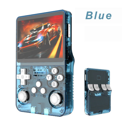 Handheld Game Console 3.5" Screen 15000+ Retro Games PSP PS1 N64 Portable Gaming Device 3000mAh Battery ArkOS System 640x480 Display Rechargeable Emulator Player for Kids Adults Gamers Travel Entertainment