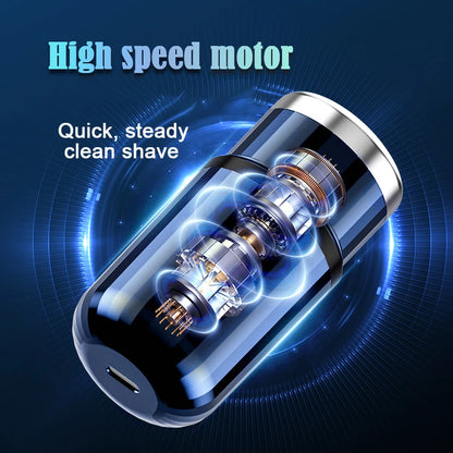 Mini Electric Shaver USB-C Rechargeable Shaver Waterproof Portable Shaver Powerful Travel Home Use Cordless Shaver - Nova Electronics