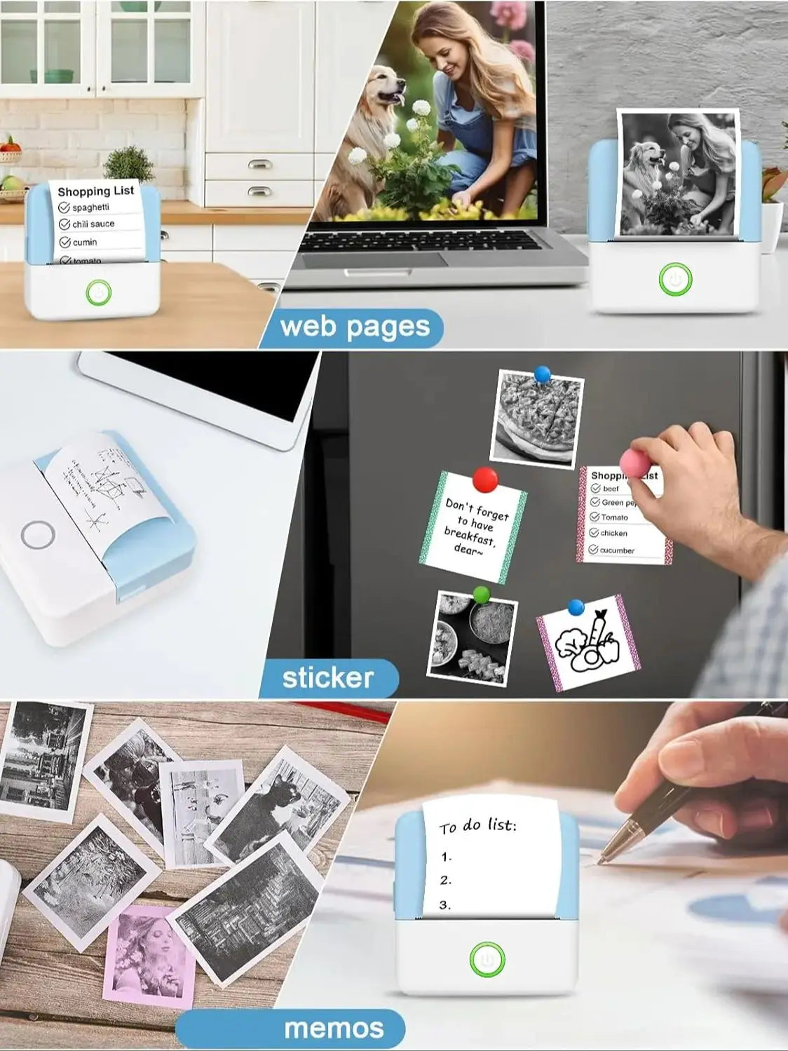 Mini Pocket Thermal Printer – Inkless Bluetooth Sticker Maker for Journaling, Photos & Notes | Portable 203DPI Printer with Free Cut & 57mm Roll Feed - Nova Electronics
