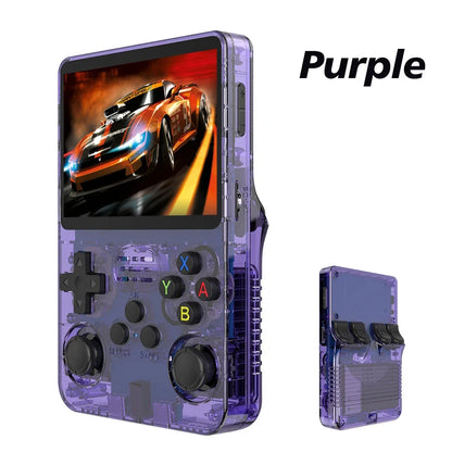 Handheld Game Console 3.5" Screen 15000+ Retro Games PSP PS1 N64 Portable Gaming Device 3000mAh Battery ArkOS System 640x480 Display Rechargeable Emulator Player for Kids Adults Gamers Travel Entertainment