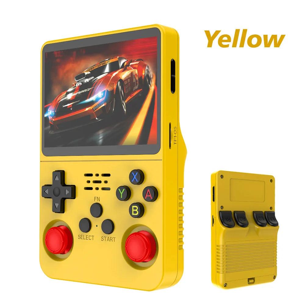 Handheld Game Console 3.5" Screen 15000+ Retro Games PSP PS1 N64 Portable Gaming Device 3000mAh Battery ArkOS System 640x480 Display Rechargeable Emulator Player for Kids Adults Gamers Travel Entertainment