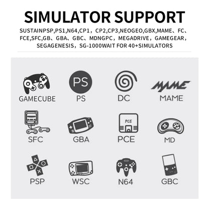 BOYHOM Y6 Retro Game Console 4K 60fps HDMI Output Low Latency GD10 TV Game Stick Dual Handle Portable Home Game Console for GBA
