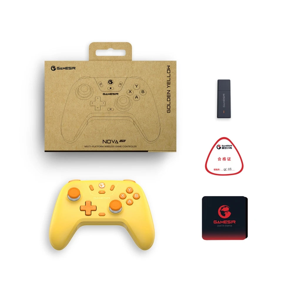 GameSir Nova Lite Wireless Controller with Hall Effect Sticks – Tri-Mode Bluetooth Gamepad for Nintendo Switch, Android, iOS, PC & Steam – Anti-Drift Design, Turbo Function, 2.4G & USB-C - Nova Electronics
