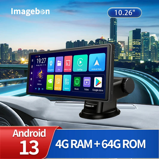 10.26 Inch Android 13 Rearview Mirror Dash Cam 8 Core CarPlay Android Auto 1080P GPS Bluetooth Touch Screen - Nova Electronics