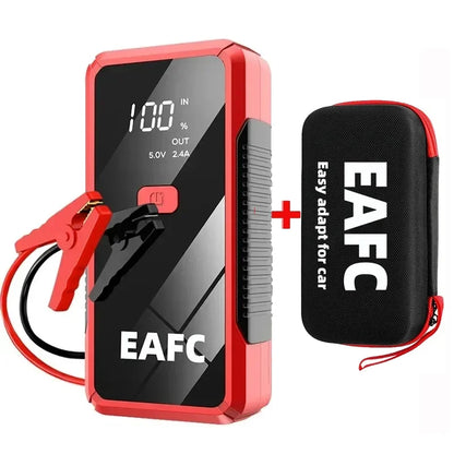 12V Car Jump Starter 18000mAh Portable Power Bank Emergency Auto Battery Booster 1200A Peak Current USB Charging Port LED Flashlight for Gasoline Diesel Vehicles Up to 6L Roadside Emergency Kit