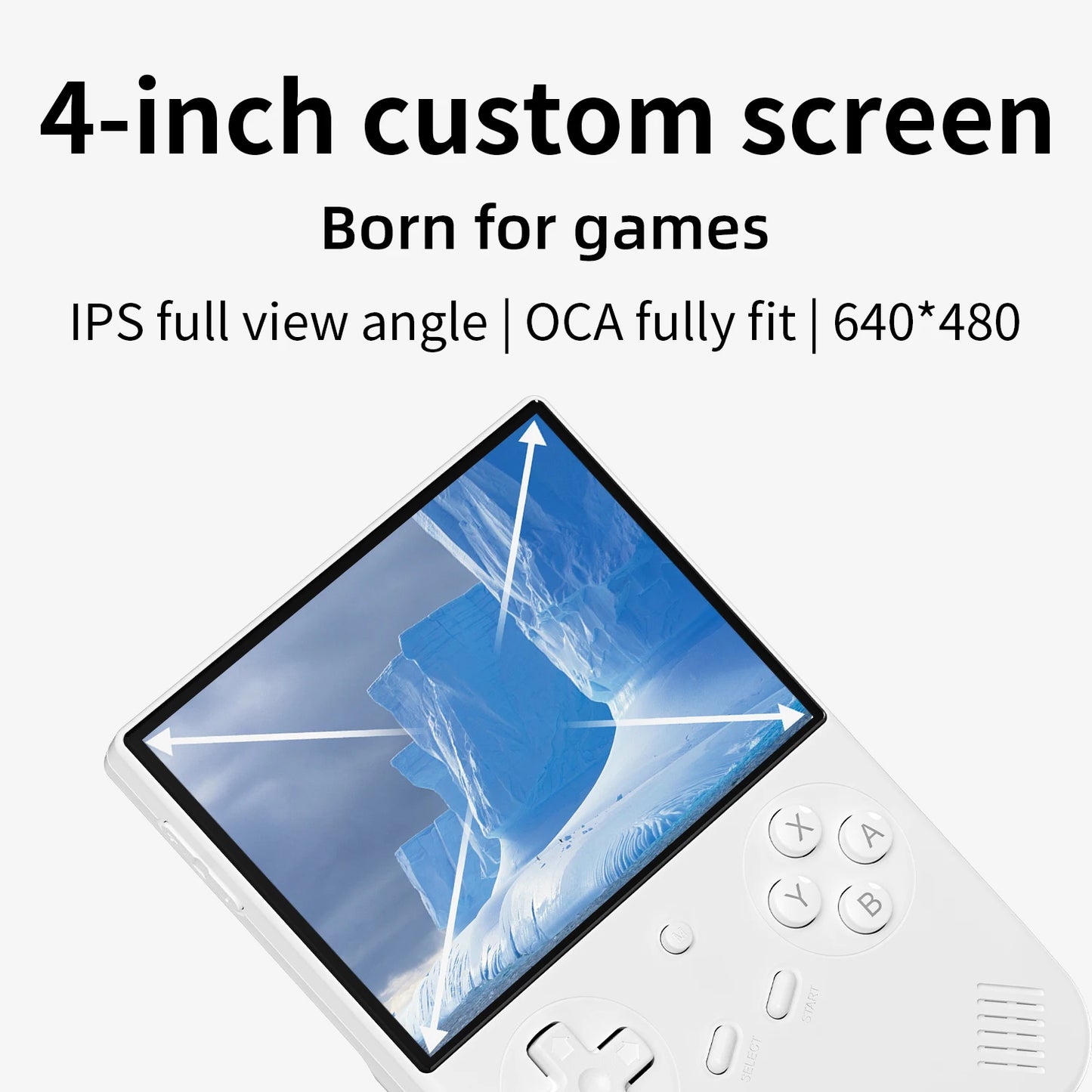 Retro Handheld Gaming Console 4.0" IPS Screen | WiFi & Bluetooth | 5000+ Classic Games | HD-Out - Nova Electronics