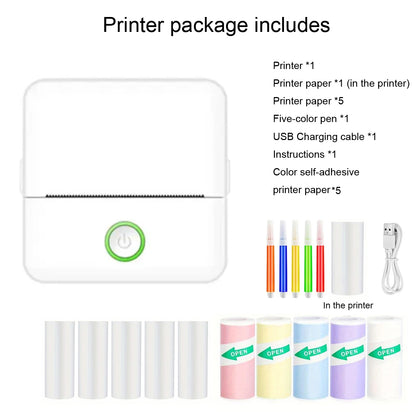 Mini Pocket Thermal Printer – Inkless Bluetooth Sticker Maker for Journaling, Photos & Notes | Portable 203DPI Printer with Free Cut & 57mm Roll Feed - Nova Electronics