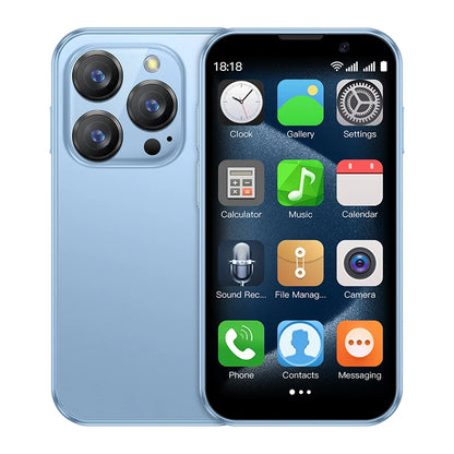 Mini Smartphone 3 Inch Android 8.1 Unlocked Dual SIM 2GB+16GB MTK6580 Quad Core Face Recognition WiFi Bluetooth GPS Compact Mobile Phone with Type-C Charging 5MP Camera 1000mAh Battery for Travel Backup Emergency