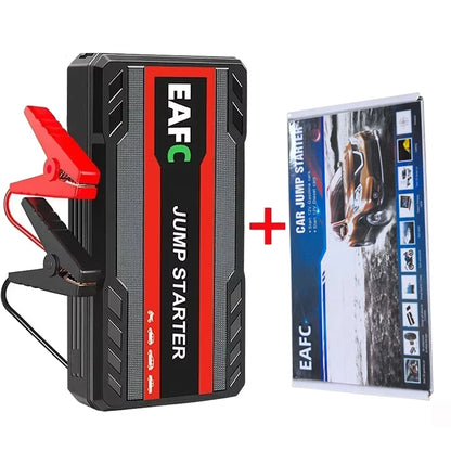 12V Car Jump Starter 18000mAh Portable Power Bank Emergency Auto Battery Booster 1200A Peak Current USB Charging Port LED Flashlight for Gasoline Diesel Vehicles Up to 6L Roadside Emergency Kit