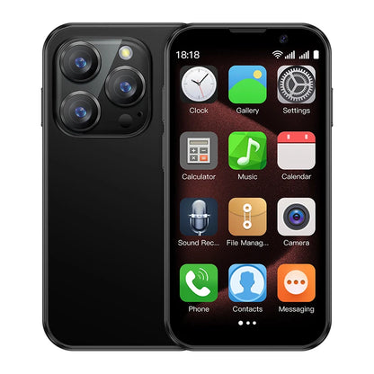 Mini Smartphone 3 Inch Android 8.1 Unlocked Dual SIM 2GB+16GB MTK6580 Quad Core Face Recognition WiFi Bluetooth GPS Compact Mobile Phone with Type-C Charging 5MP Camera 1000mAh Battery for Travel Backup Emergency