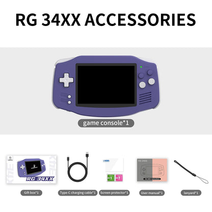 RG34XX Retro Handheld Game Console 3.4" IPS 720x480 Linux 3500mAh Bluetooth WiFi - Nova Electronics