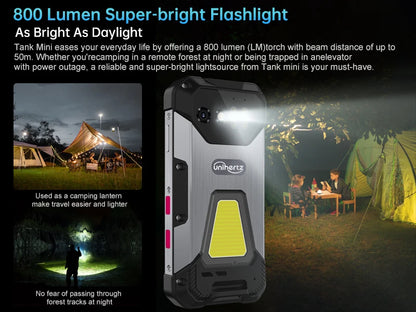Unihertz 8849 Tank Mini Rugged Smartphone 4.3 Inch Display Android 13 5800mAh 24GB 256GB Helio G99 Octa Core 100MP Cameras IP68 - Nova Electronics