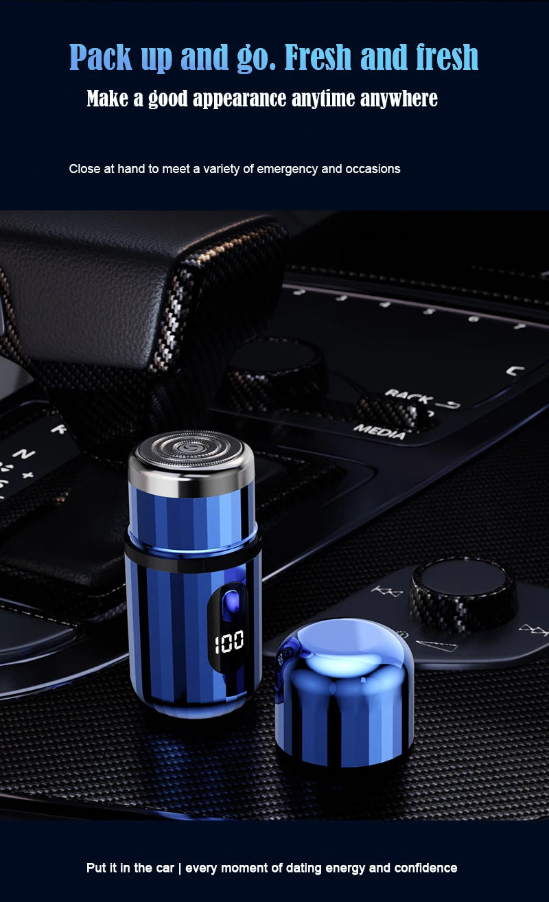 Mini Electric Shaver USB-C Rechargeable Shaver Waterproof Portable Shaver Powerful Travel Home Use Cordless Shaver - Nova Electronics