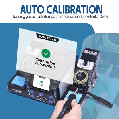 WEP 982D Precision Soldering Station 150W Rapid Heating Auto Calibration Professional Iron for SMD IC Repair C245 C210 982D-II - Nova Electronics