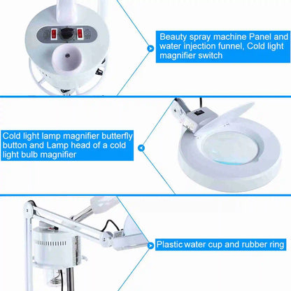 3-in-1 Professional UV Facial Steamer with Cold Mist, Hydration & Skin Rejuvenation for All Skin Types - Nova Electronics