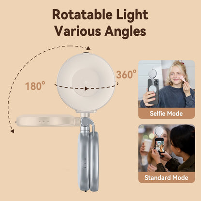 TELESIN Magnetic Fill Light Mini Selfie Light 3 Modes Adjustable Brightness for Smartphone Iphone XIAOMI HUAWEI SAMSUNG Phone