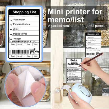 Mini Pocket Thermal Printer – Inkless Bluetooth Sticker Maker for Journaling, Photos & Notes | Portable 203DPI Printer with Free Cut & 57mm Roll Feed - Nova Electronics