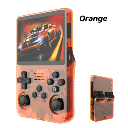 Handheld Game Console 3.5" Screen 15000+ Retro Games PSP PS1 N64 Portable Gaming Device 3000mAh Battery ArkOS System 640x480 Display Rechargeable Emulator Player for Kids Adults Gamers Travel Entertainment