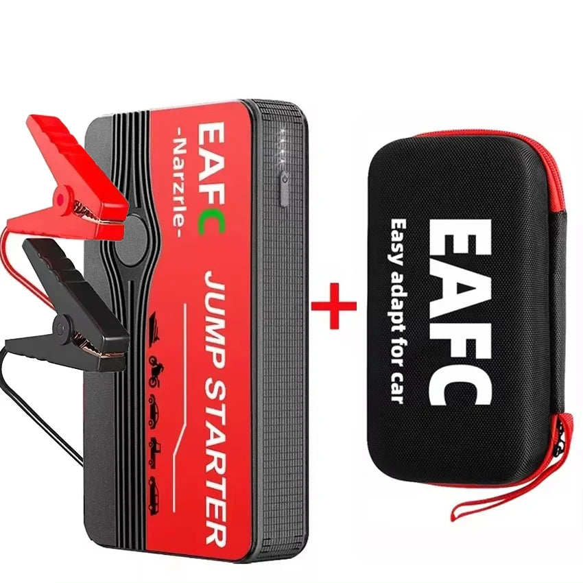12V Car Jump Starter 18000mAh Portable Power Bank Emergency Auto Battery Booster 1200A Peak Current USB Charging Port LED Flashlight for Gasoline Diesel Vehicles Up to 6L Roadside Emergency Kit