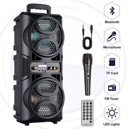 3000W Portable Bluetooth Speaker Sub woofer Heavy Bass Sound System Party+Remote - Nova Electronics