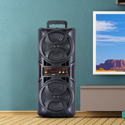 Portable Bluetooth Party Speaker Sub Woofer Heavy Bass Sound System & Mic lot - Nova Electronics