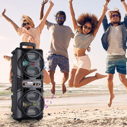 3000W Portable Bluetooth Speaker Sub woofer Heavy Bass Sound System Party+Remote - Nova Electronics